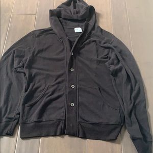 AG Brown hooded cardigan